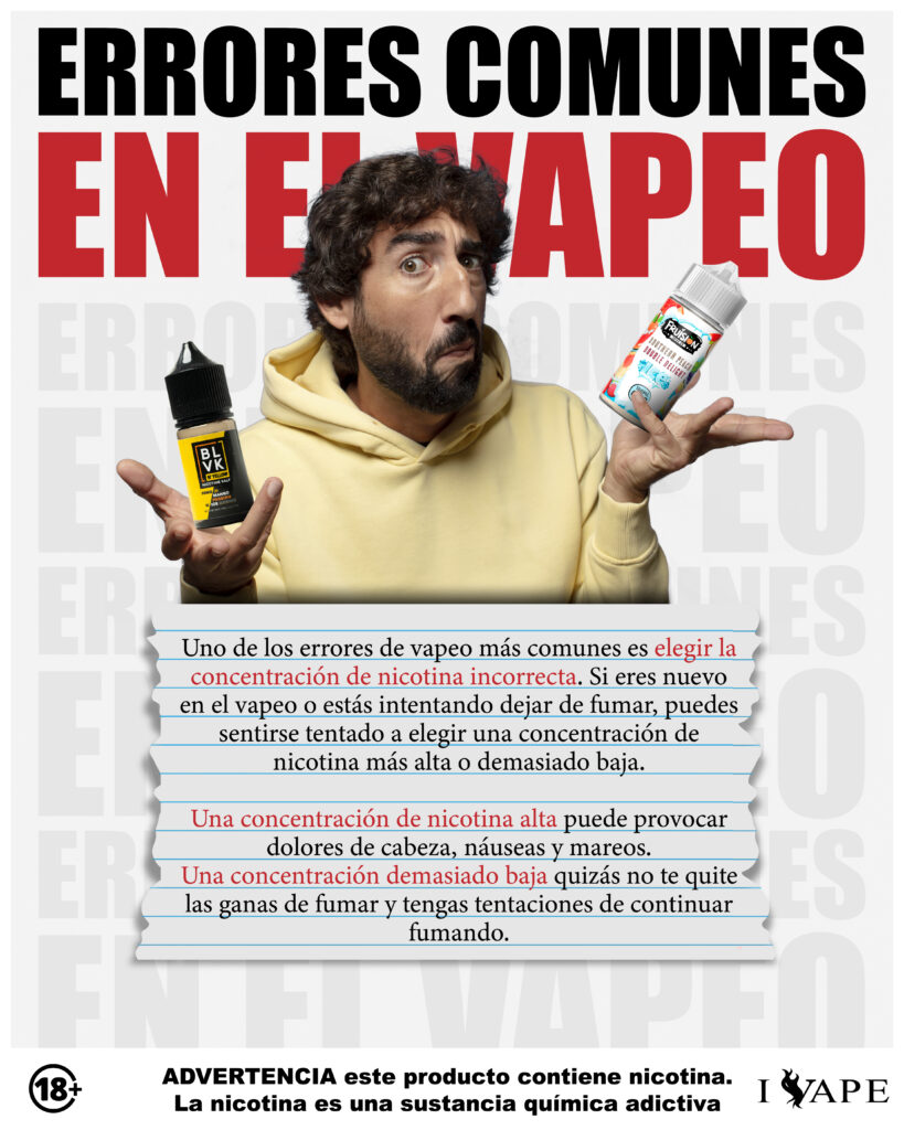 errores comunes en el vapeo
