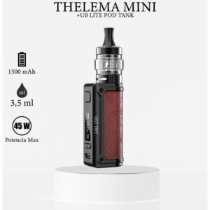 Lostvape Thelema Mini+UB LITE POD TANK mistyc red blanco