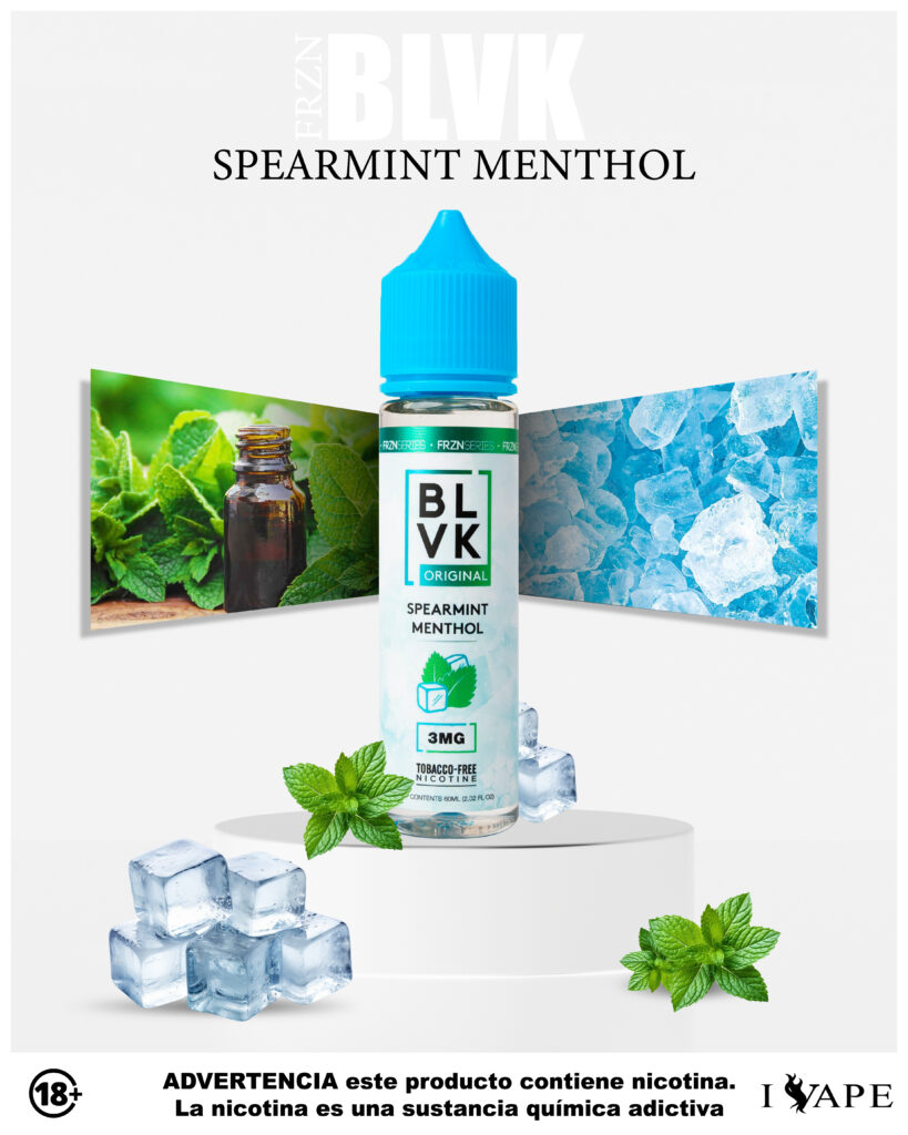 blvk frzn spearmint menthol