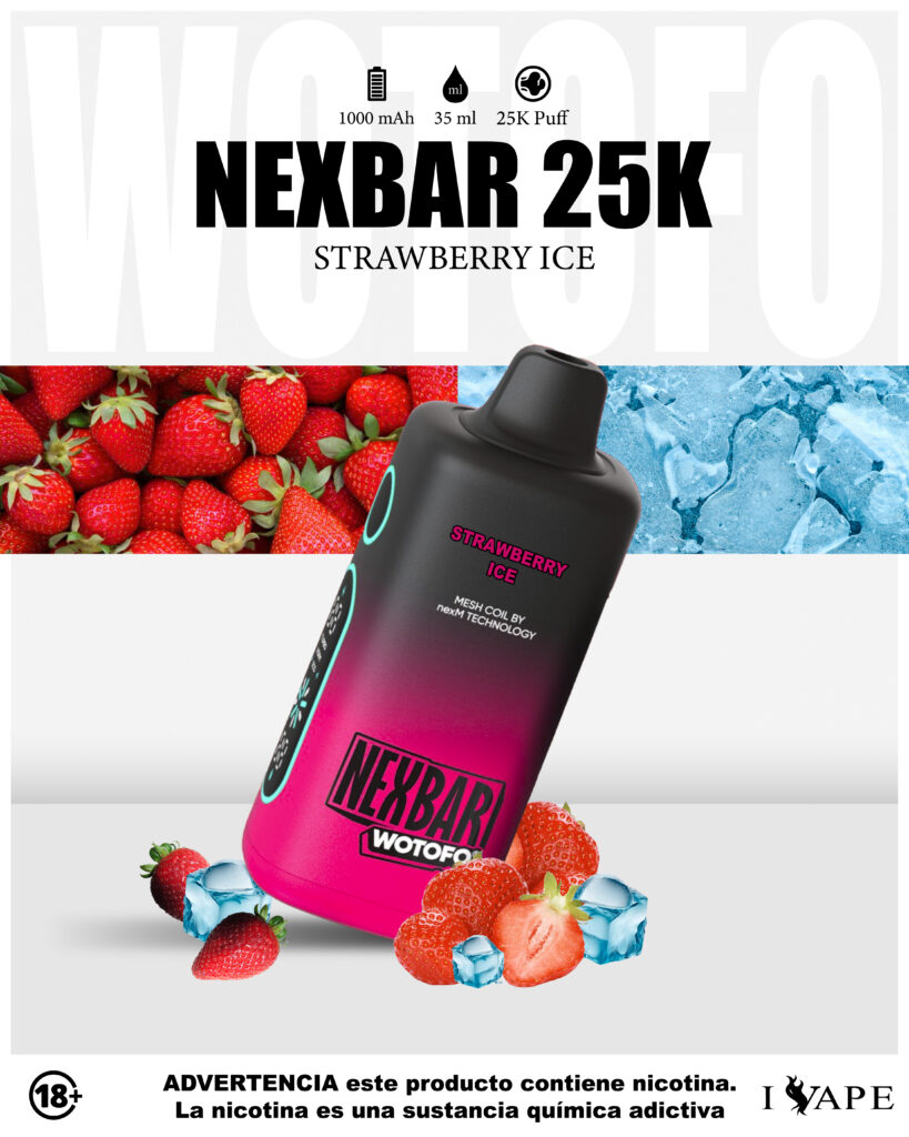 Nexbar 25k strawberry ice