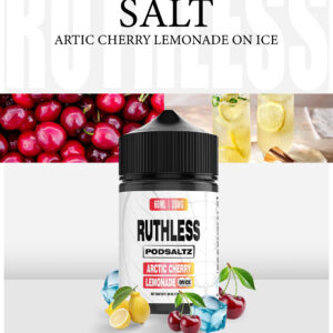 arctic cherry lemonade on ice salt