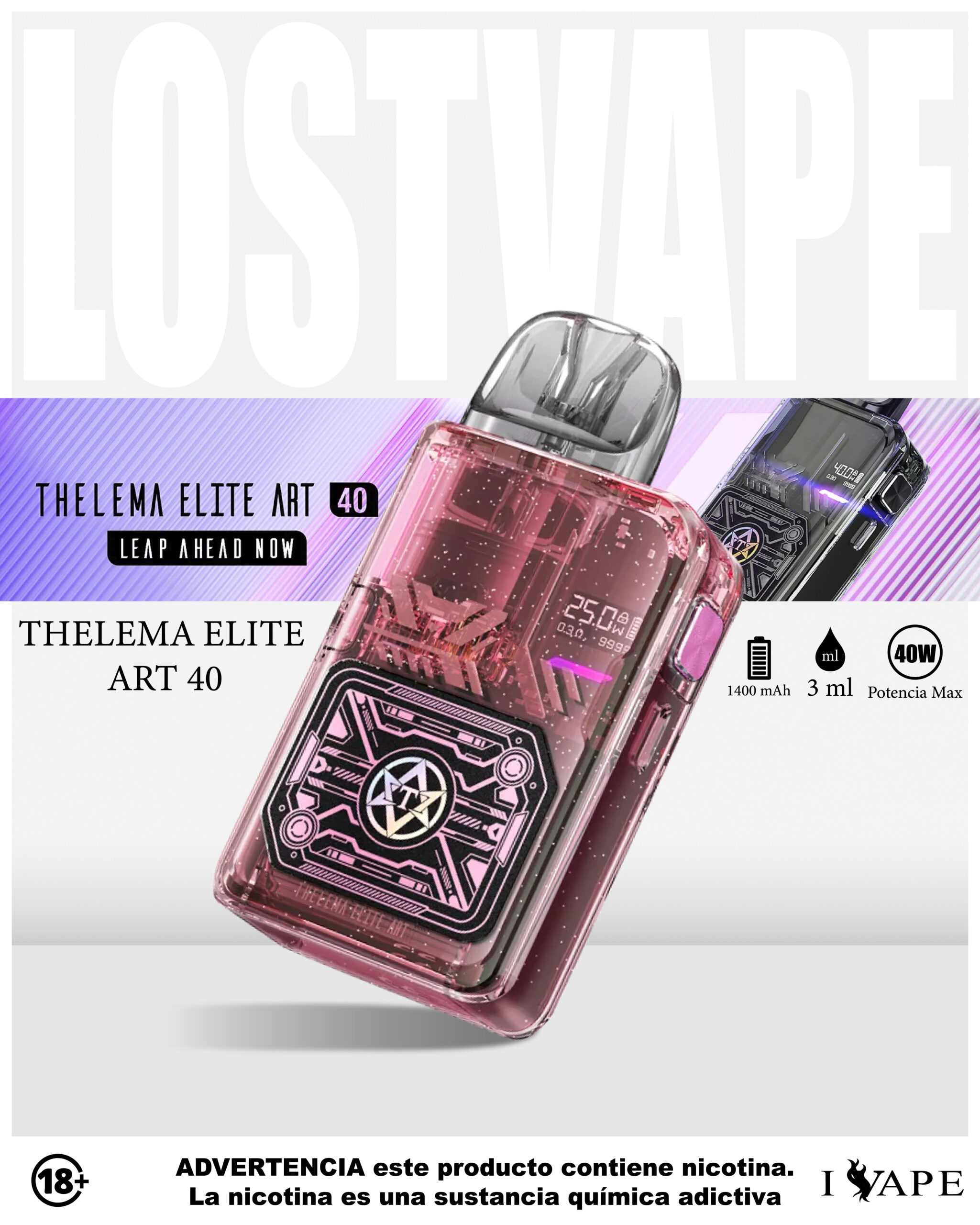 theleme elite art 40 CARRUSEL 1 LostVape Thelema Elite Art 40 Pod