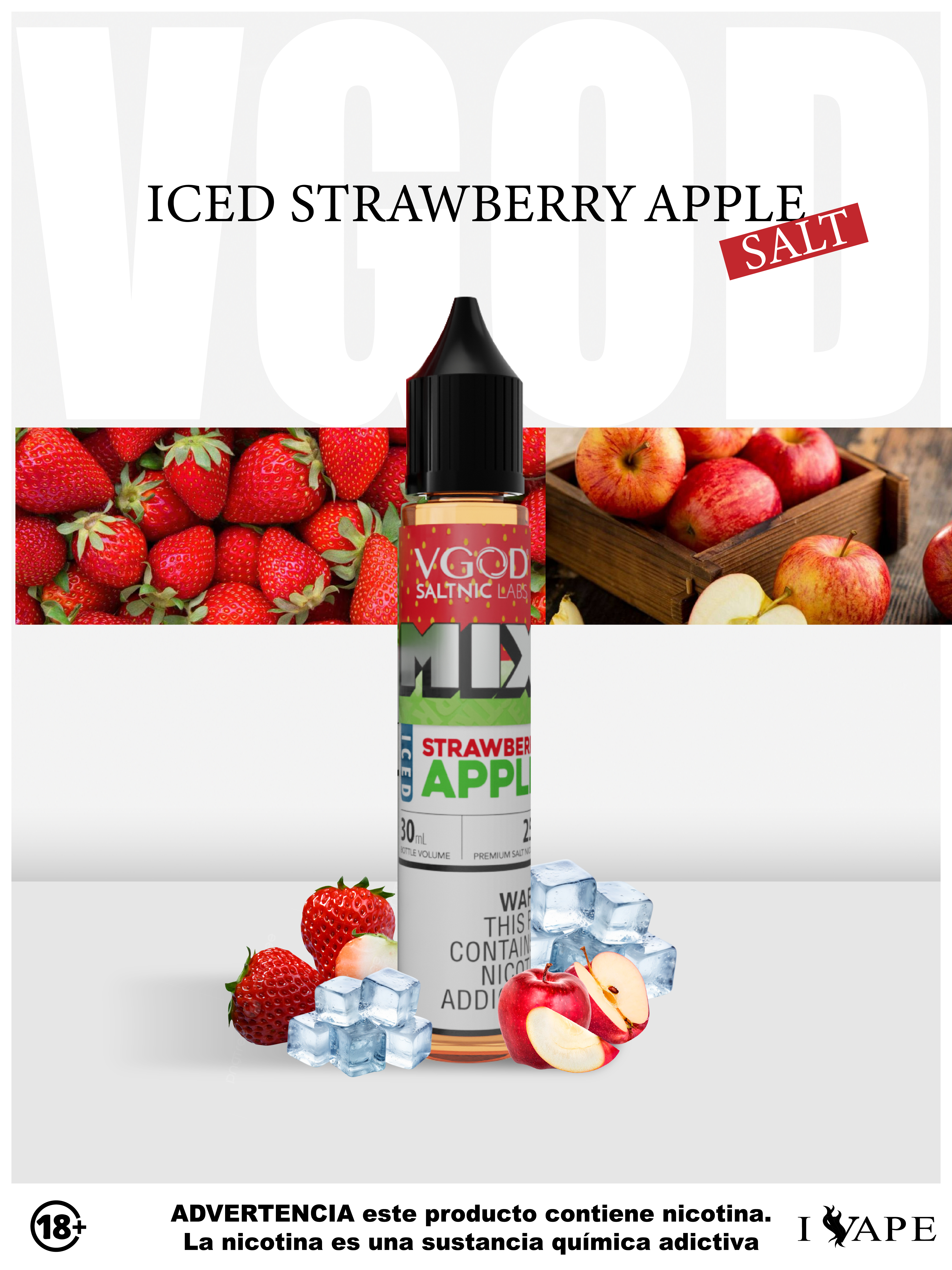 VGOD Iced Strawberry Apple Salt