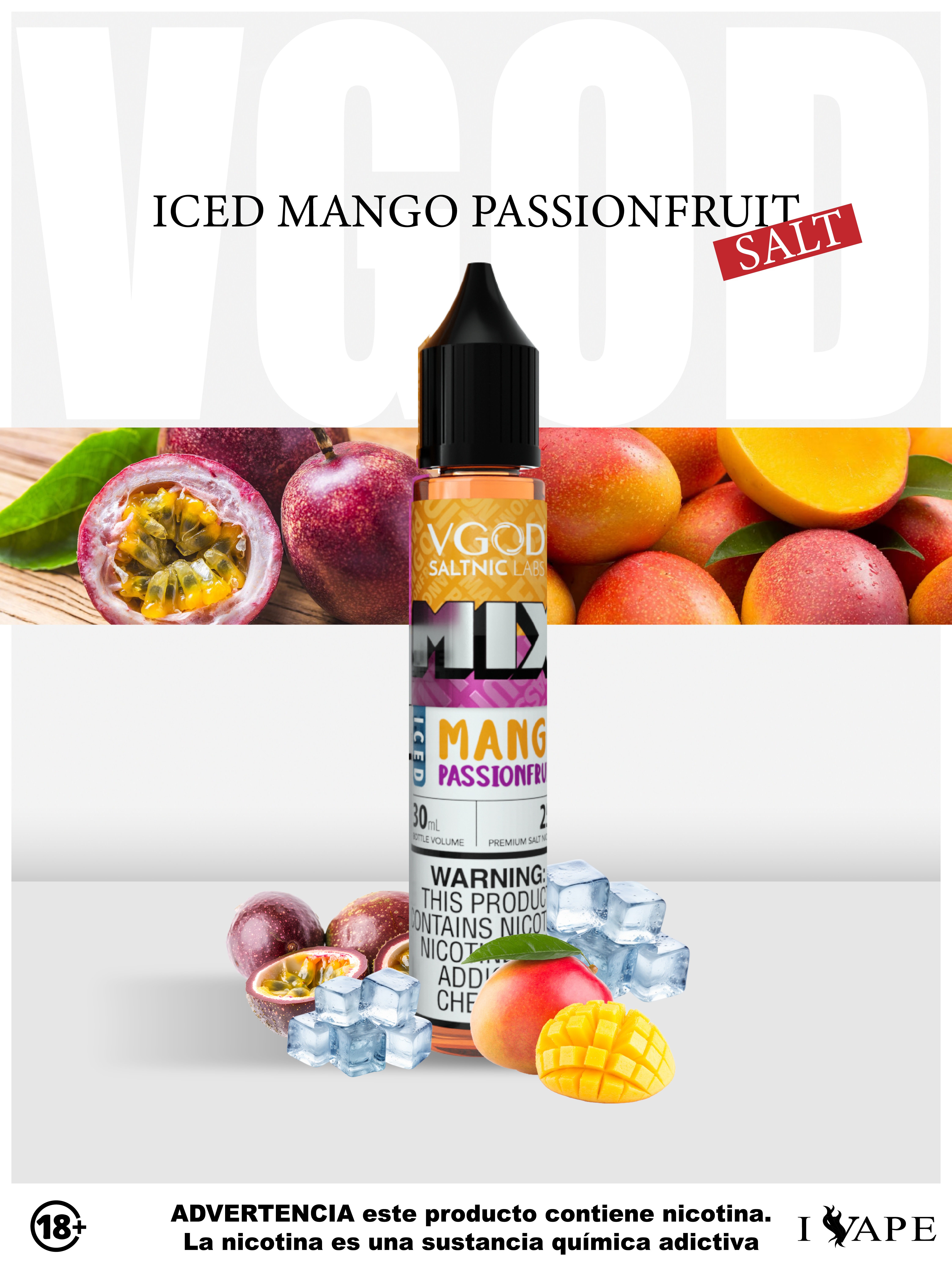 Iced Mango Passionfruit Salt