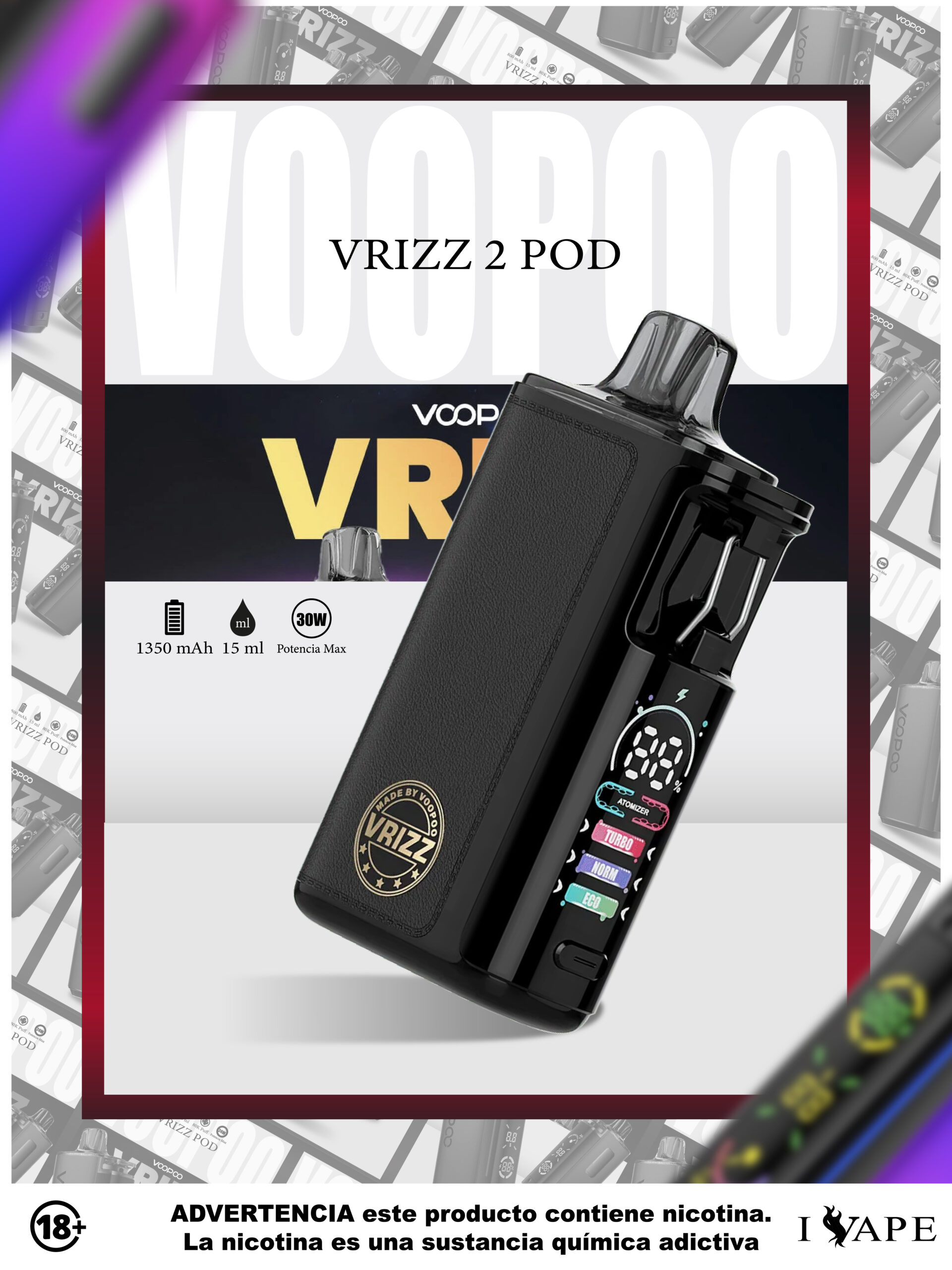 Vrizz pod Black Leather Vrizz pod Black Leather
