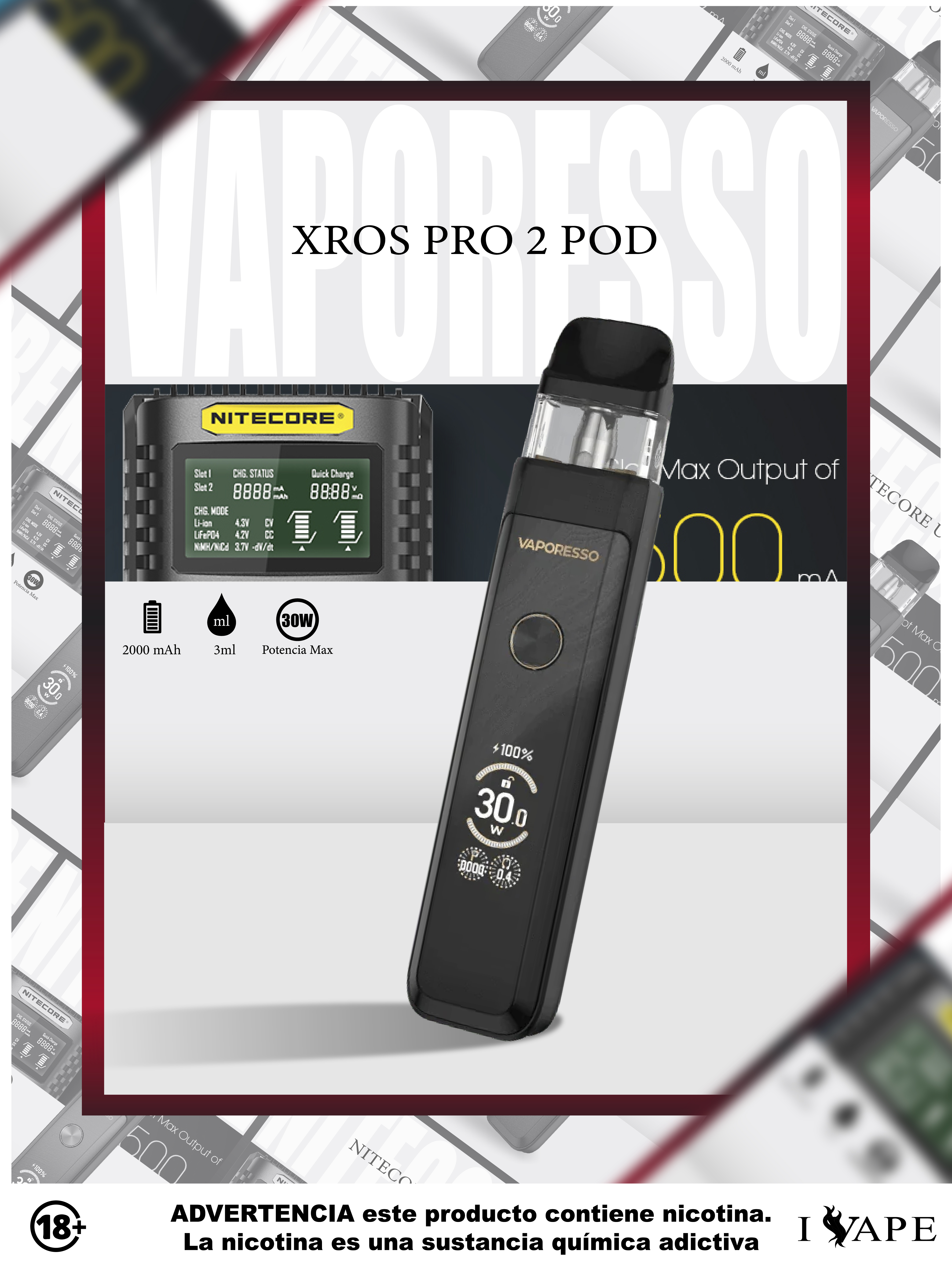 xros pro 2 glittering black