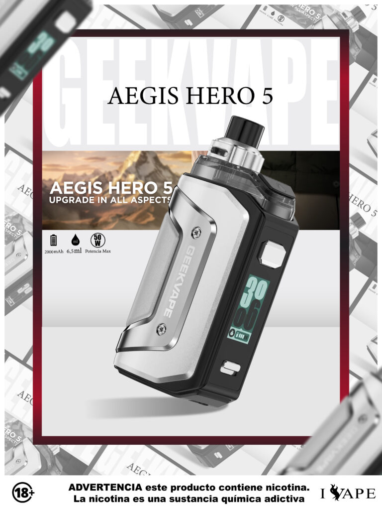Geekvape Aegis Hero 5 - Steel Silver