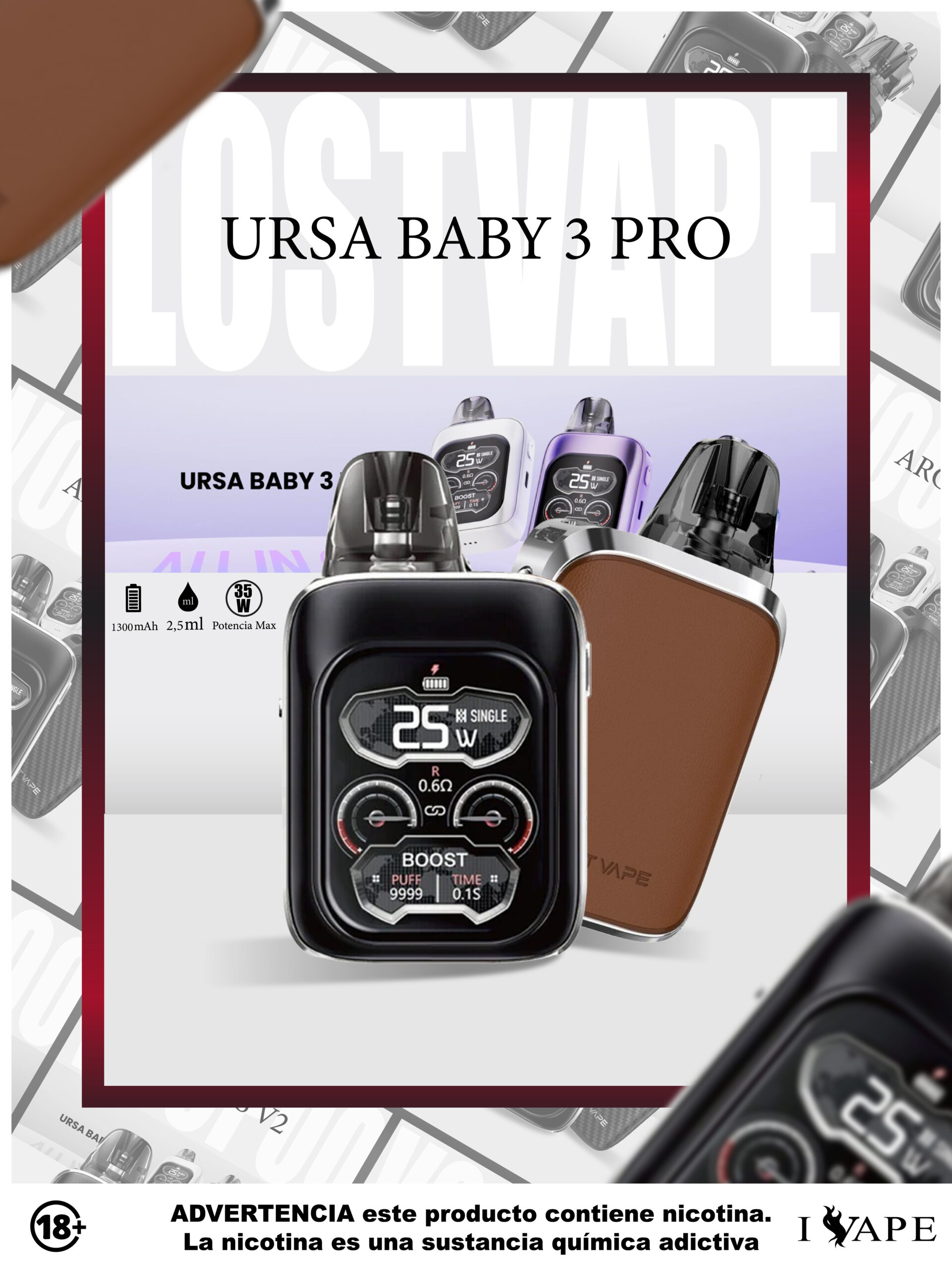 lost vape ursa baby 3 pro Espresso leather lost vape ursa baby 3 pro Espresso leather