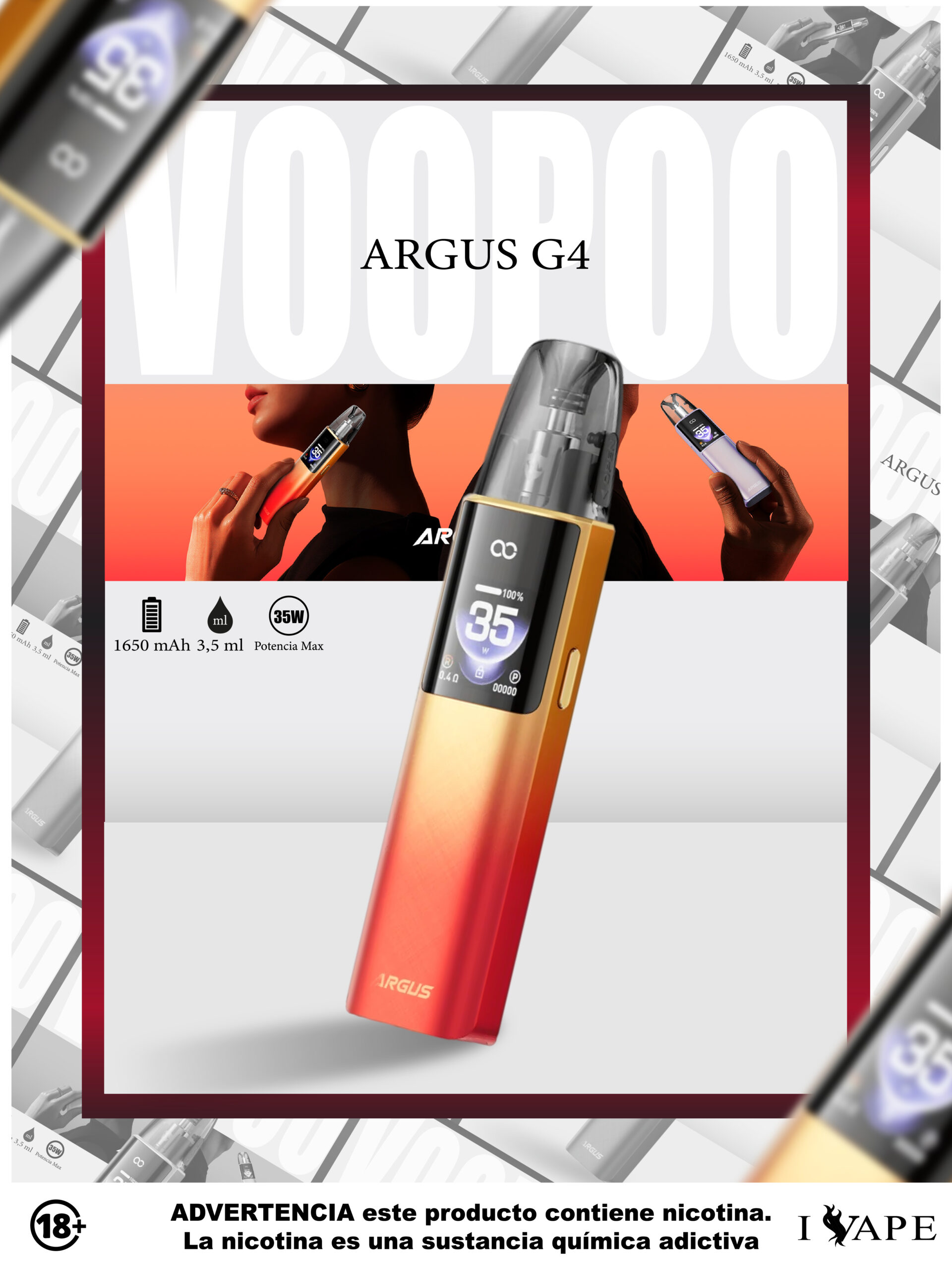 Voopoo Argus G4 - Orange Voopoo Argus G4 - Orange